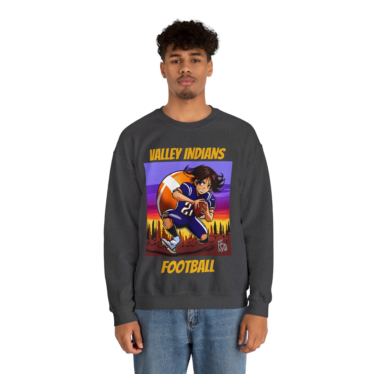 Valley High School Football Anime  Crewneck Sweatshirt