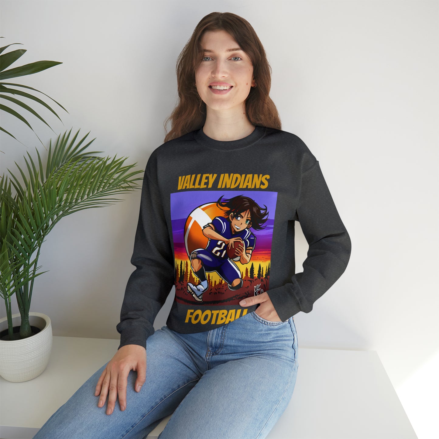 Valley High School Football Anime  Crewneck Sweatshirt