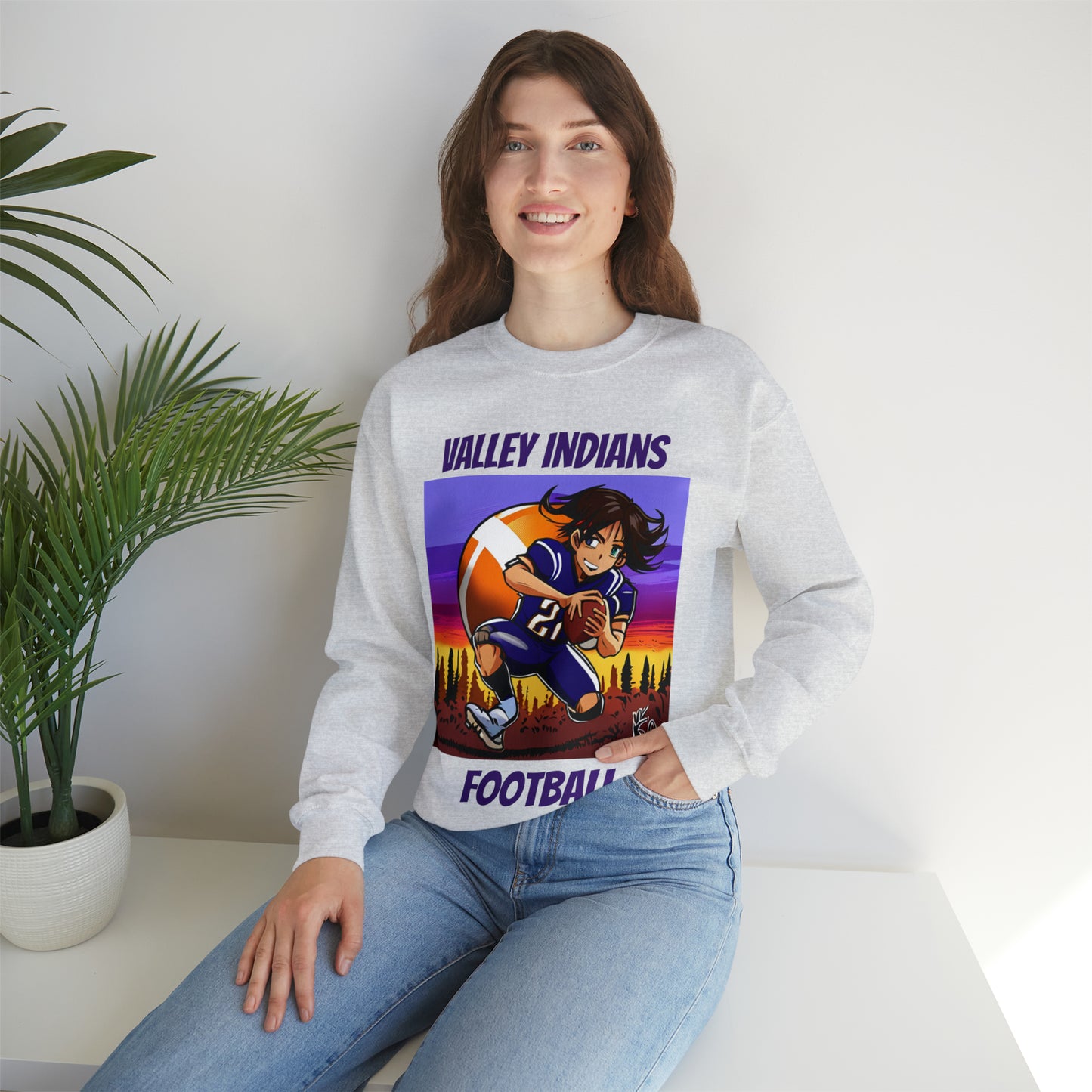 Valley High School Football Anime  Crewneck Sweatshirt