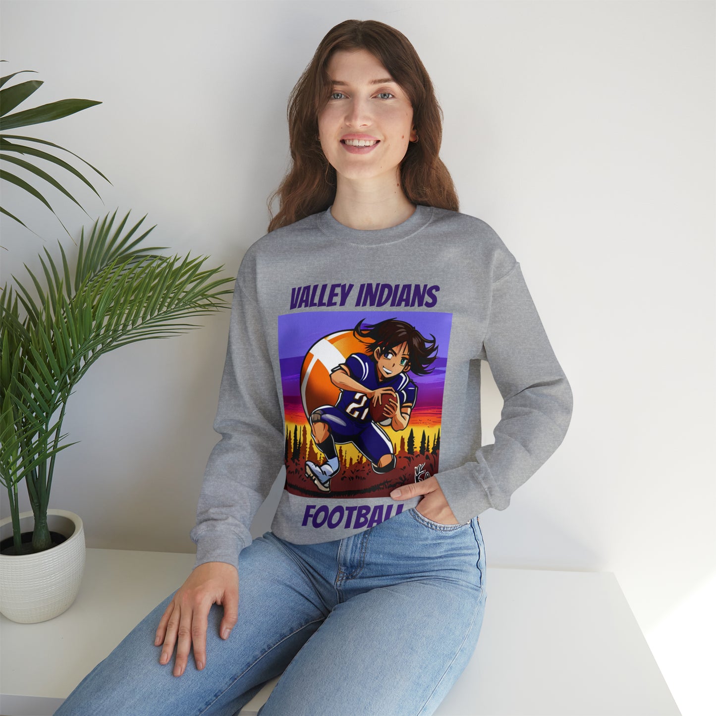 Valley High School Football Anime  Crewneck Sweatshirt